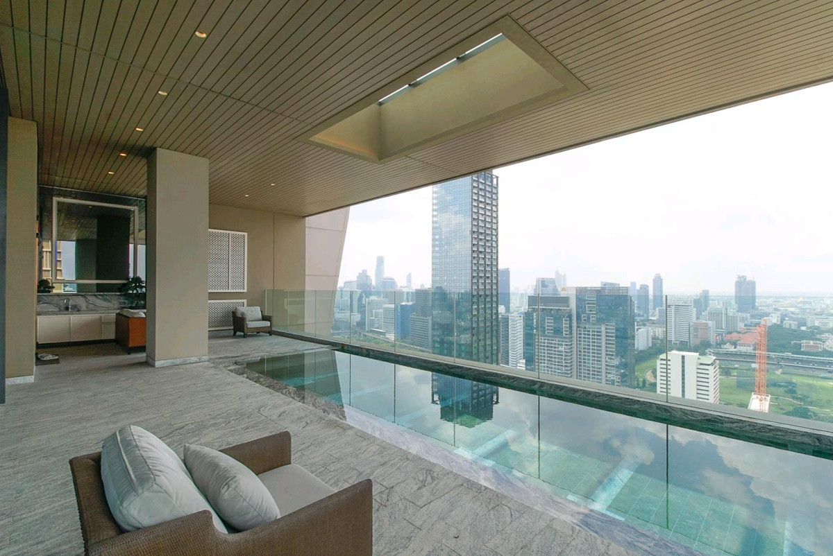 CondoWitthayu, Chidlom, Langsuan, Ploenchit : (For Sale&Rent🔥) Grand PENTHOUSE with private swimming pool, the best Penthouse in the heart of Lang Suan, size 540 sq m. from 📍The Residences at Sindhorn Kempinski
