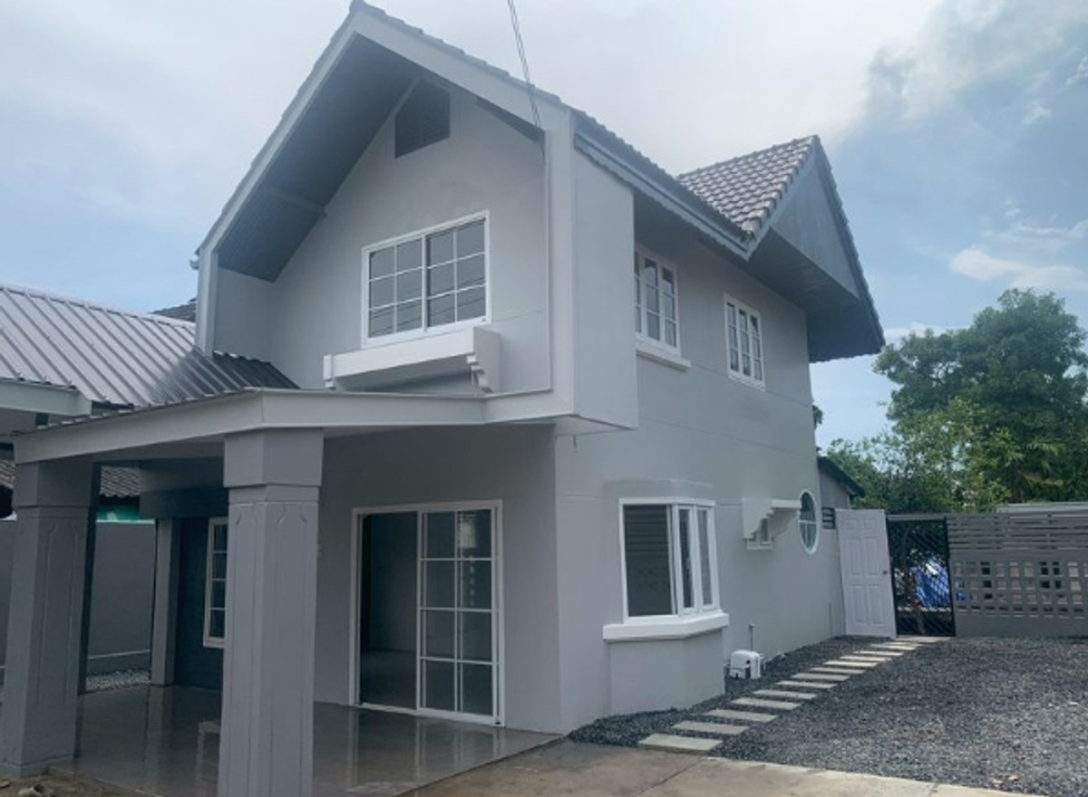 For SaleHouseNawamin, Ramindra : 2-story detached house for sale, area 49 sq m., 3 bedrooms, 2 bathrooms, Chuenkamonniwet Village, Ramintra Road 60, Ramintra Subdistrict, Khan Na Yao District, Bangkok Province.