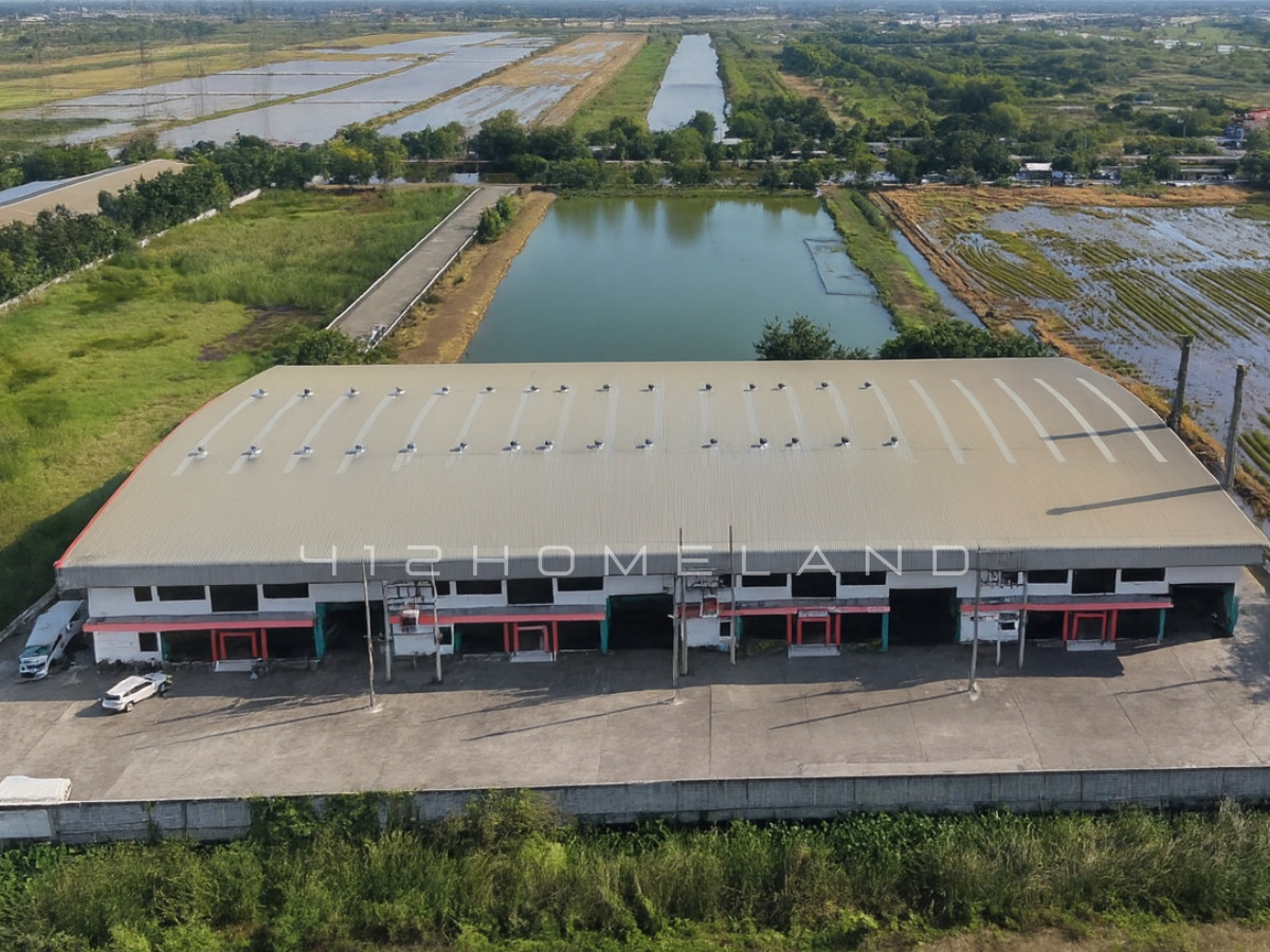 For RentWarehouseAyutthaya : Warehouse for rent, size 1,240 sq m., 2-story office, along Phahon Yothin Road, convenient travel, large vehicles easy in and out.
