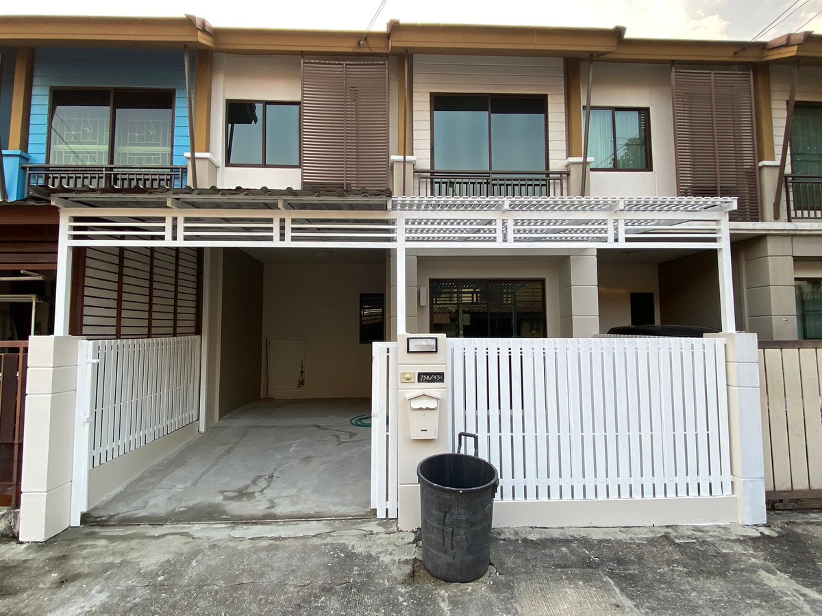 For SaleTownhomePattanakan, Srinakarin : H077 2-story townhouse for sale, Pruksa Ville 57, Phatthanakan 38