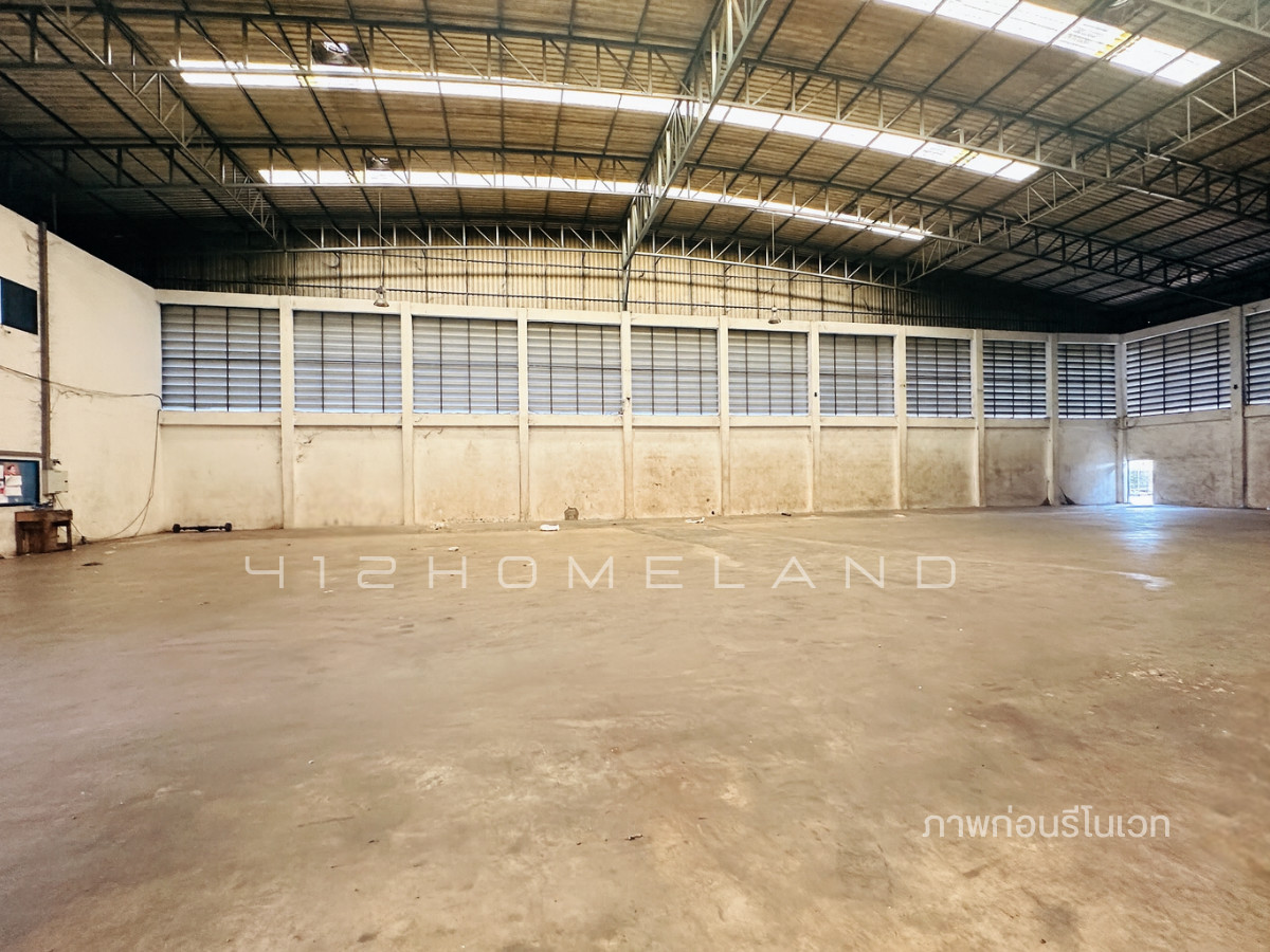 For RentWarehouseAyutthaya : Warehouse for rent, size 1,240 sq m., 2-story office, along Phahon Yothin Road, convenient travel, large vehicles easy in and out.