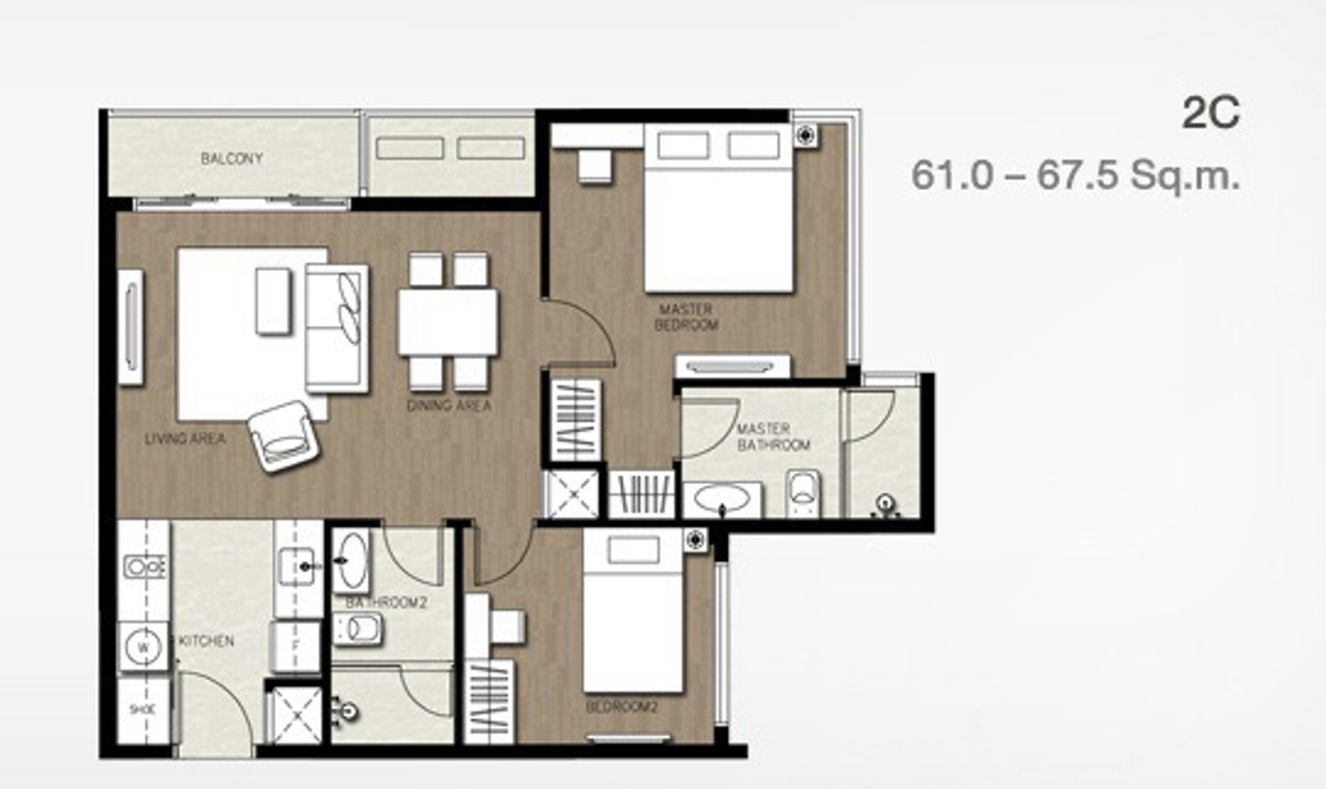 ขายคอนโดสะพานควาย จตุจักร : ขาย 2 นอน 2 น้ำ 63 ตรม 8,600,000 เช่า 35,000 ห้องใหม่กรุบกรับ