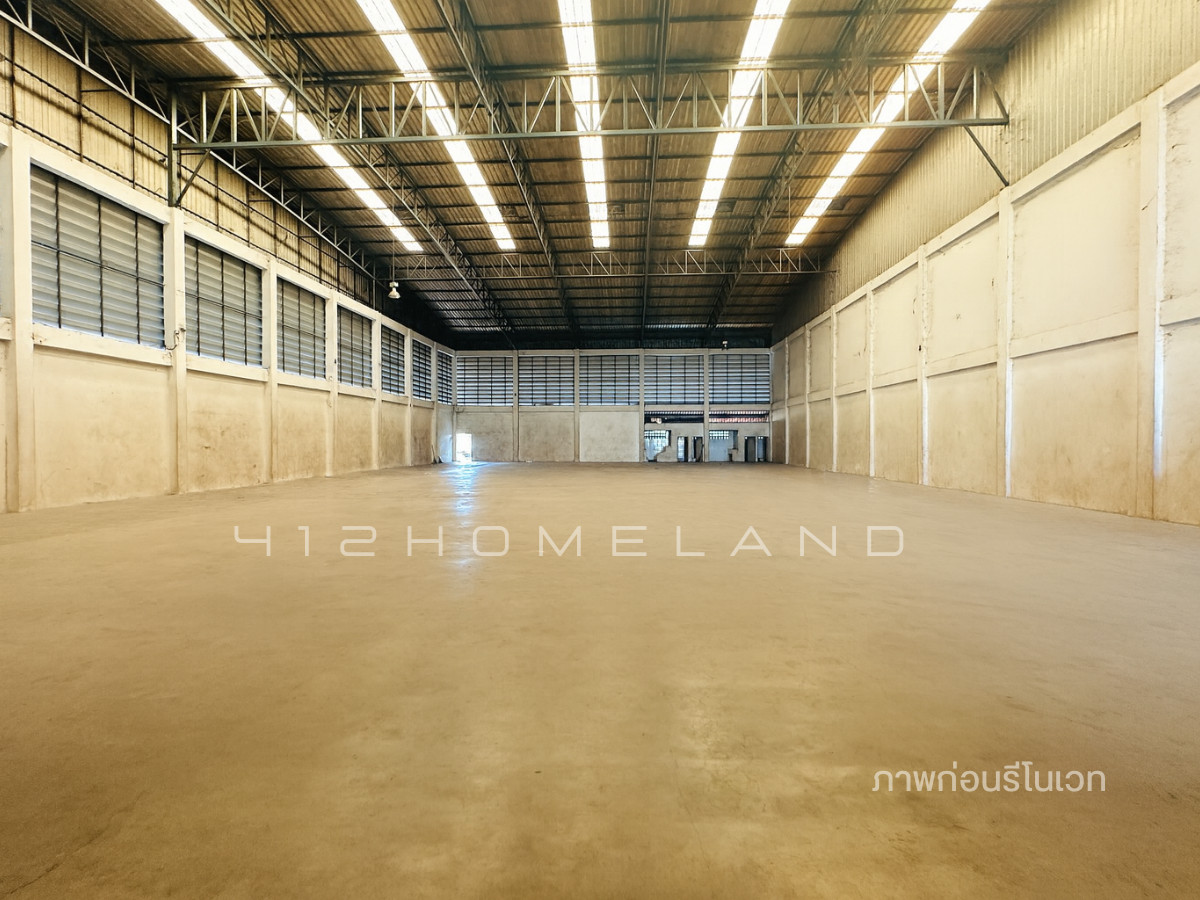 For RentWarehouseAyutthaya : Warehouse for rent, size 1,240 sq m., 2-story office, along Phahon Yothin Road, convenient travel, large vehicles easy in and out.