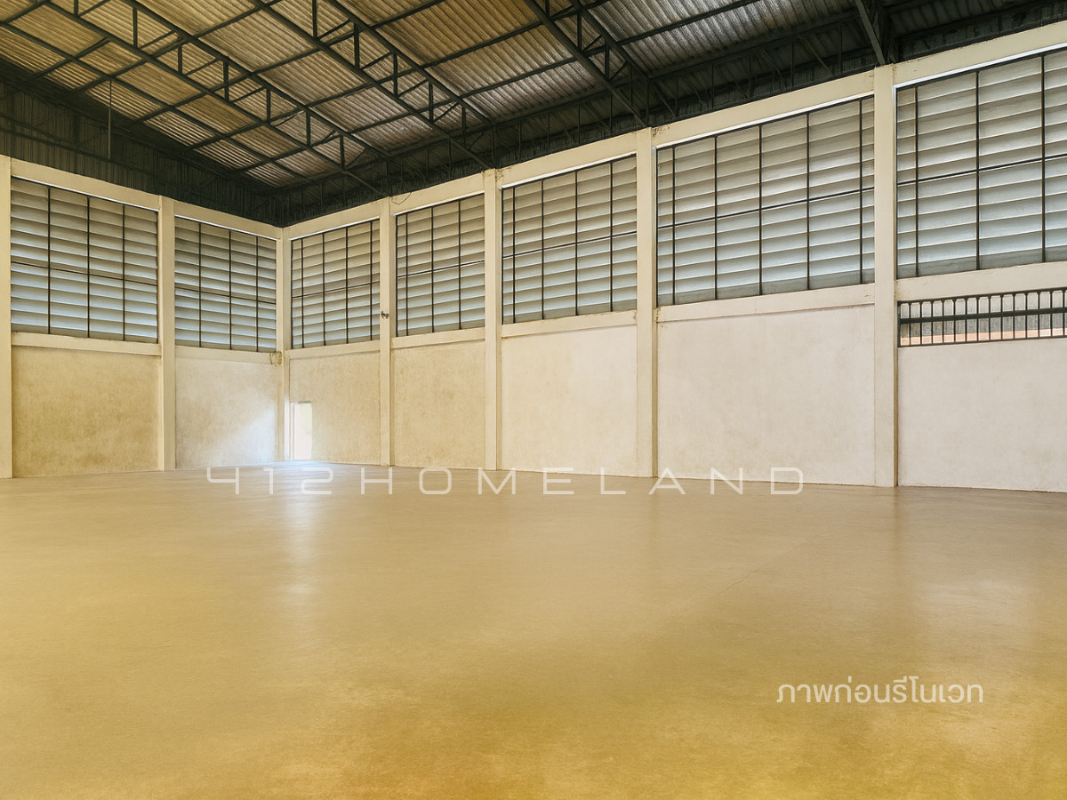 For RentWarehouseAyutthaya : Warehouse for rent, size 1,240 sq m., 2-story office, along Phahon Yothin Road, convenient travel, large vehicles easy in and out.