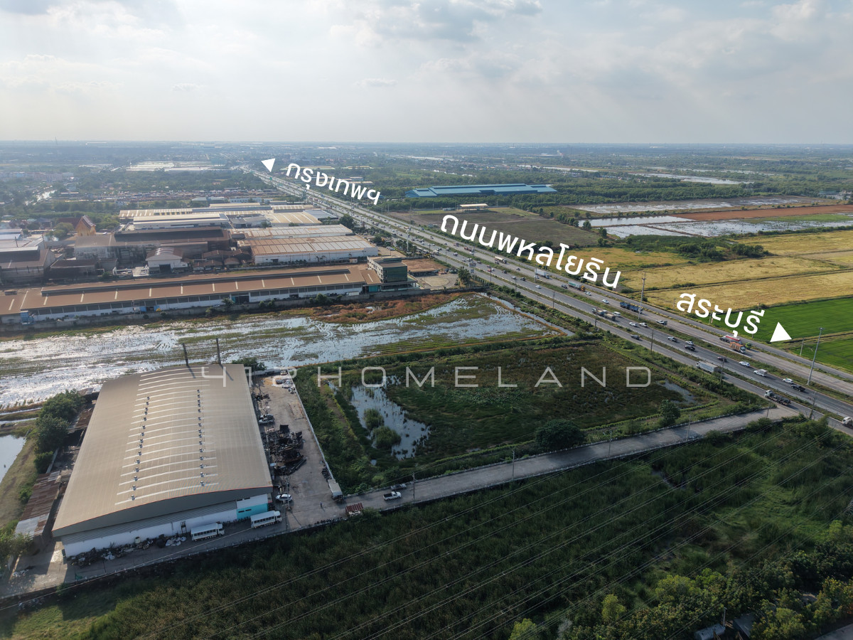 For RentWarehouseAyutthaya : Warehouse for rent, size 1,240 sq m., 2-story office, along Phahon Yothin Road, convenient travel, large vehicles easy in and out.