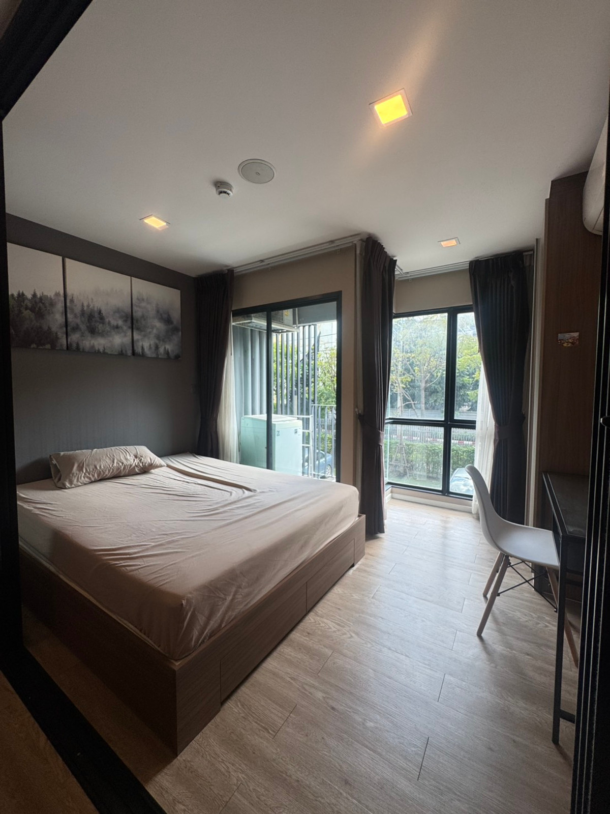 For SaleCondoPathum Thani,Rangsit, Thammasat : Kave town space for sale, Kave town space, next to Bangkok University. Fully furnished with electricity There is a washing machine ready to move in.