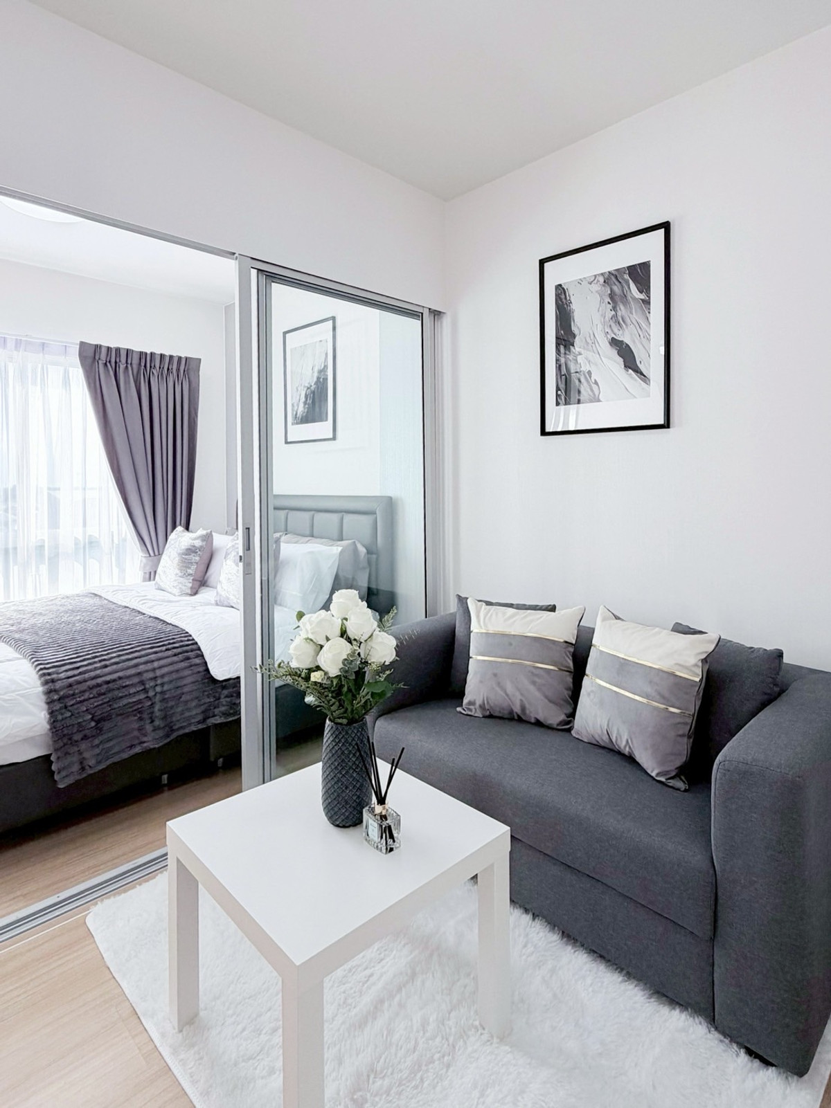 ให้เช่าคอนโดนนทบุรี บางใหญ่ บางบัวทอง : พลัมคอนโด  บางใหญ่ สเตชั่น 1 ห้องนอน  1 ห้องน้ำ  ชั้น  7  อาคาร D  ขนาด  23.05 ตรม  ราคาเช่า 6000 บาทต่อเดือน 