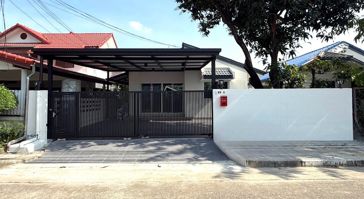 ให้เช่าบ้านมีนบุรี-ร่มเกล้า : 🏡 บ้านเดี่ยว..ชั้นเดียว 🏡 3นอน 2น้ำ 50 ตรว. จอด2 ให้เช่าด่วน 🔥🔥Renovate ใหม่‼️ 100%
หมู่บ้านสัมมากร รามคำแหง112 ⚪️ White House ⚪️