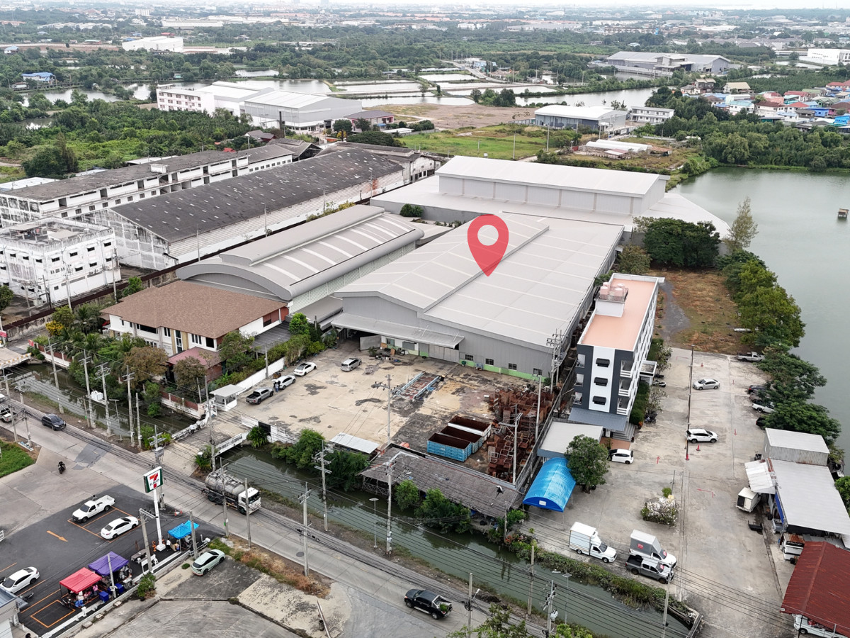 FactoryRathburana, Suksawat : Factory for sale/rent, 8,500 sq m., Phang Muang, area 6 rai, Suksawat 84, good condition, large vehicles easy to get in and out, water and electricity ready.