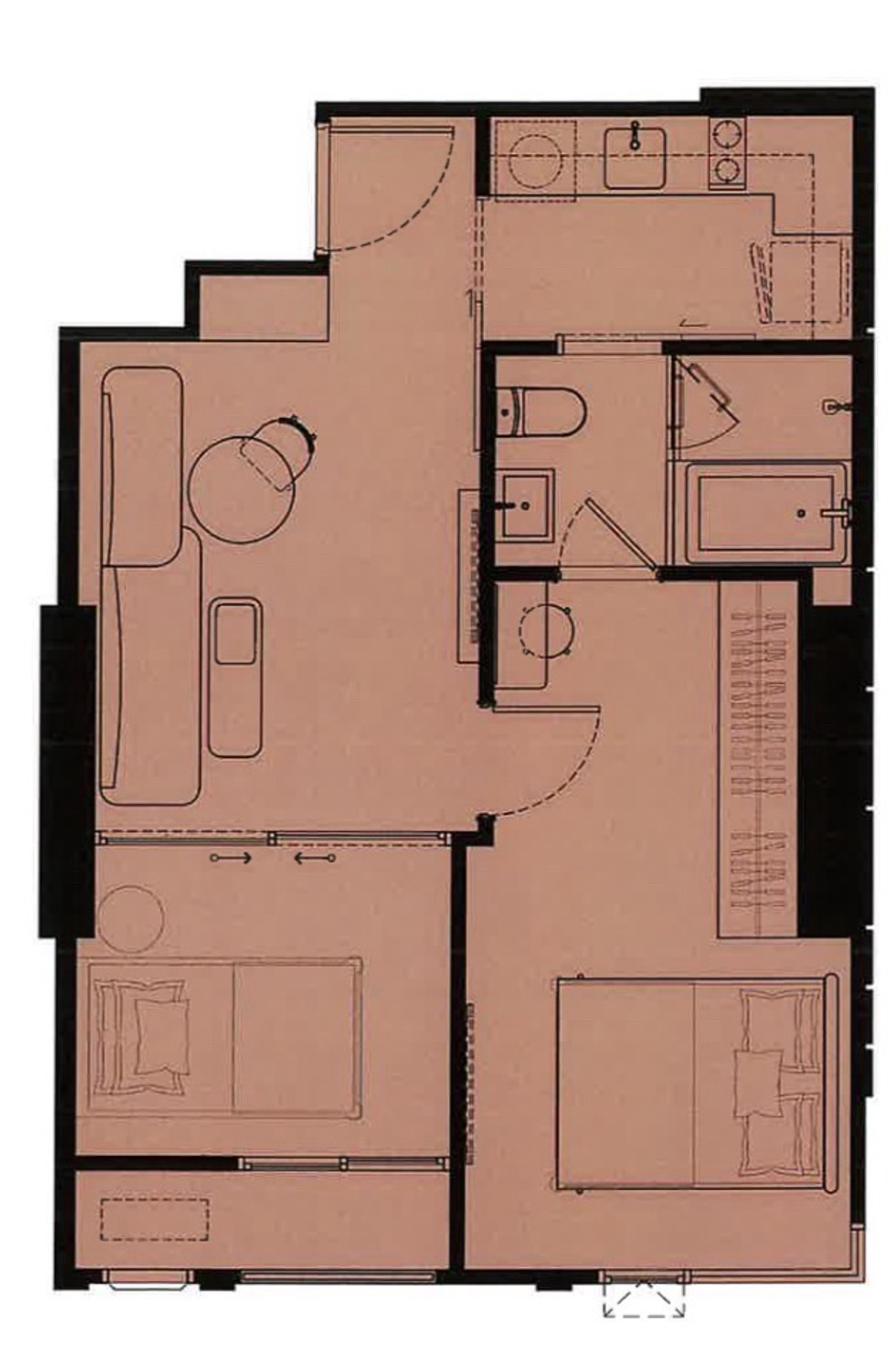 ขายดาวน์คอนโดสุขุมวิท อโศก ทองหล่อ : ขายดาว์น ห้องชุด Refernce Ekkamai มีอ่างอาบน้ำ วิวเมืองทองหล่อ-พร้อมพงษ์ 