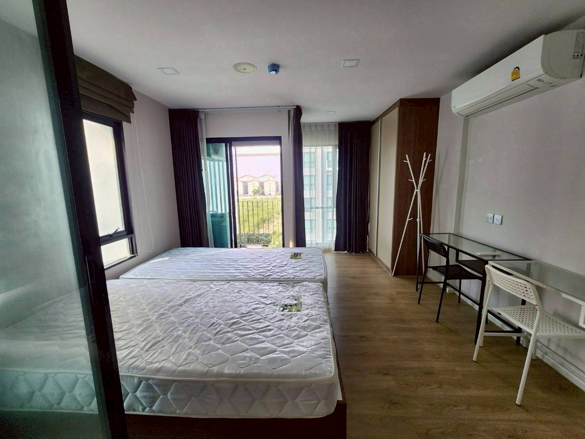 For RentCondoPathum Thani,Rangsit, Thammasat : 🏡 For rent Kave Town Shift 10,000฿💖 ✨ Building B, 6th floor, corner room, pool view ✅️ Ready to move in