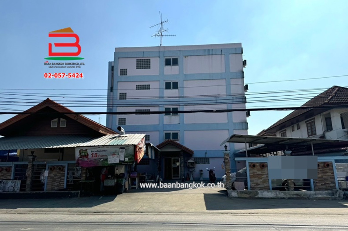 For SaleHotel&Apartment BusinessKasetsart, Ratchayothin : Apartment Ramintra 21, area 200 sq m., near Central, Ramintra Road, Khub Daeng Subdistrict, Bang Khen District.