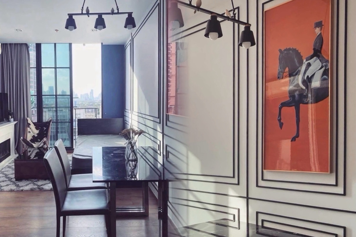 ให้เช่าคอนโดสุขุมวิท อโศก ทองหล่อ : ▲ Park Origin Sukhumvit 24 ▲ 1 Bed | 1 Bath | 56 sq.m. | Cozy livingroom 💖💗
