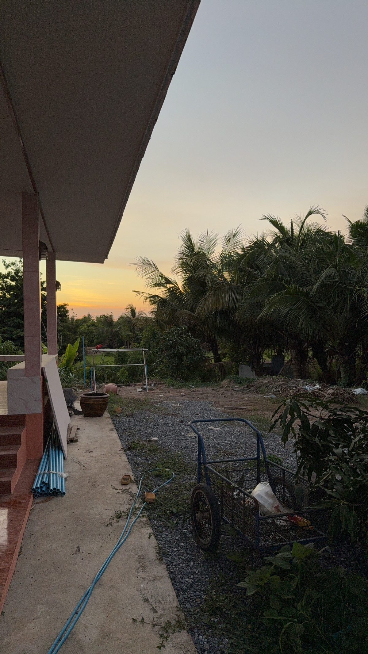 For RentHouseNonthaburi, Bang Yai, Bangbuathong : For rent: detached house with garden and fish pond, garden view, able to garden and raise fish. Fully furnished Can move in right away.