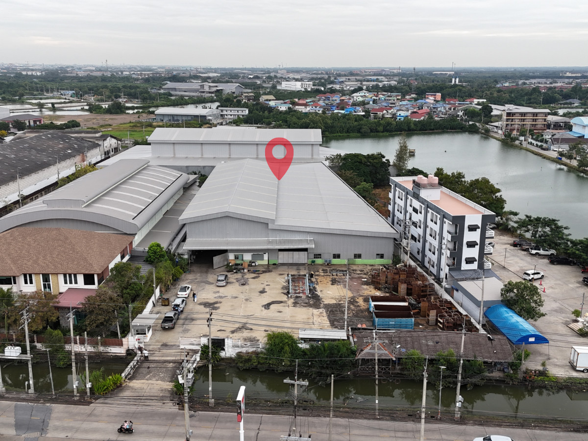 FactoryRathburana, Suksawat : Factory for sale/rent, 8,500 sq m., Phang Muang, area 6 rai, Suksawat 84, good condition, large vehicles easy to get in and out, water and electricity ready.
