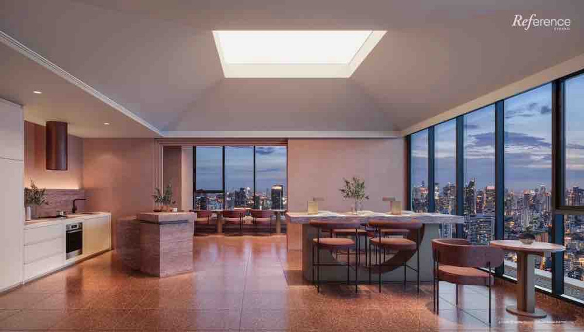 ขายดาวน์คอนโดสุขุมวิท อโศก ทองหล่อ : ขายดาว์น ห้องชุด Refernce Ekkamai มีอ่างอาบน้ำ วิวเมืองทองหล่อ-พร้อมพงษ์ 