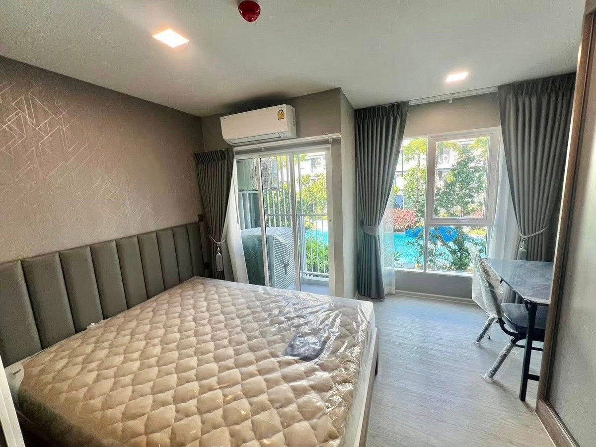 For RentCondoPathum Thani,Rangsit, Thammasat : 🏡 For rent Kave Town Island 12,000฿💖 ✨ Building G, 2nd floor, view in the middle of the pool ✅️ Ready to move in
