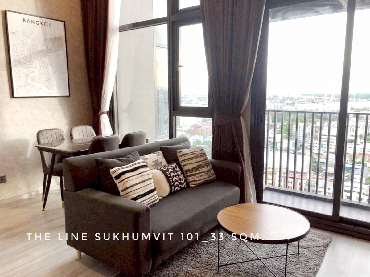 ให้เช่าคอนโดอ่อนนุช อุดมสุข : 🎉For RENT, high rise condo 1 bedroom at The Line Sukhumvit 101 near Ture Digital Park and BTS Punnawithi