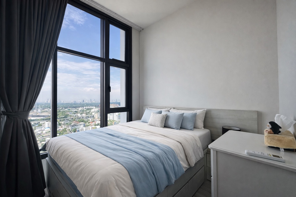 ให้เช่าคอนโดอ่อนนุช อุดมสุข : ‼️คอนโดที่คนถามถึงเยอะที่สุด‼️ ใกล้ BTS ห้องมุม เพดานสูง วิวแม่น้ำ  The Line Sukhumvit 101 ปล่อยเช่า 25,000 บาท/เดือน