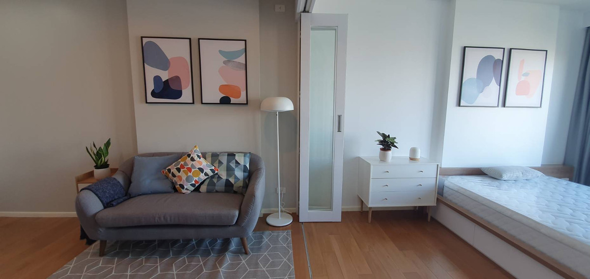 ให้เช่าคอนโดอ่อนนุช อุดมสุข : ให้เช่า 1 ห้องนอน ชั้นสูง วิวแม่น้ำ 