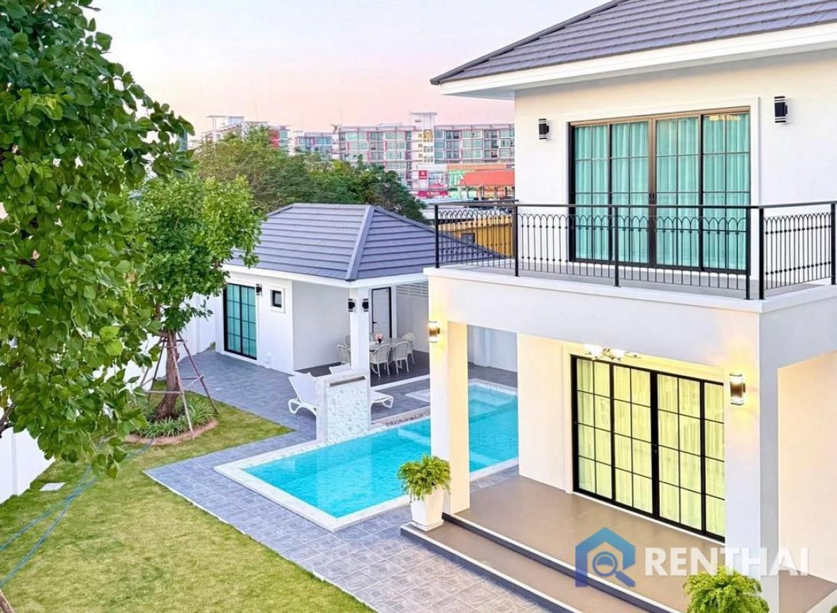 For SaleHousePattaya, Bangsaen, Chonburi : 5 Bedrooms Pool Villa with Private Swimming Pool in Nong Prue Pattaya