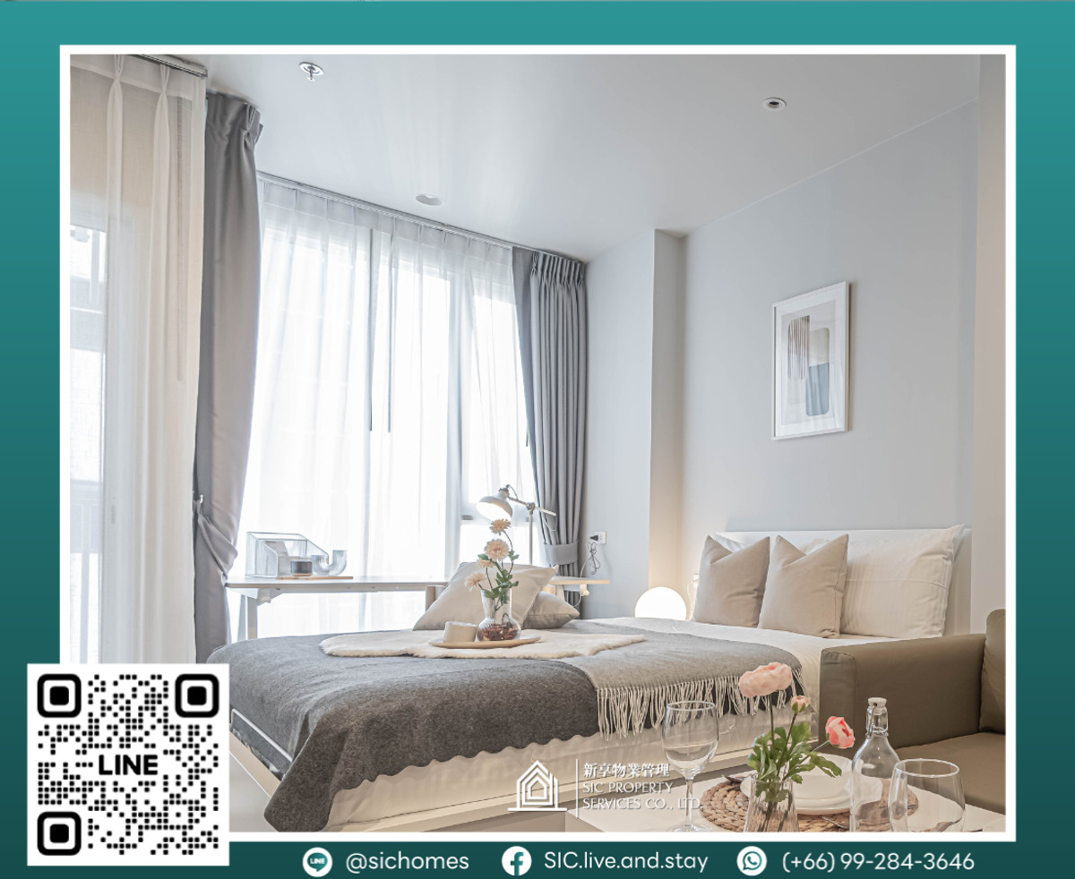 For RentCondoSukhumvit, Asoke, Thonglor : For rent ✨Culture Thonglor✨ Studio size 25.5 sq m 🥰room very quiet and nice view❤️ Convenient travel near BTS Thonglor and Ekkamai 🚅 near many amenities 💕