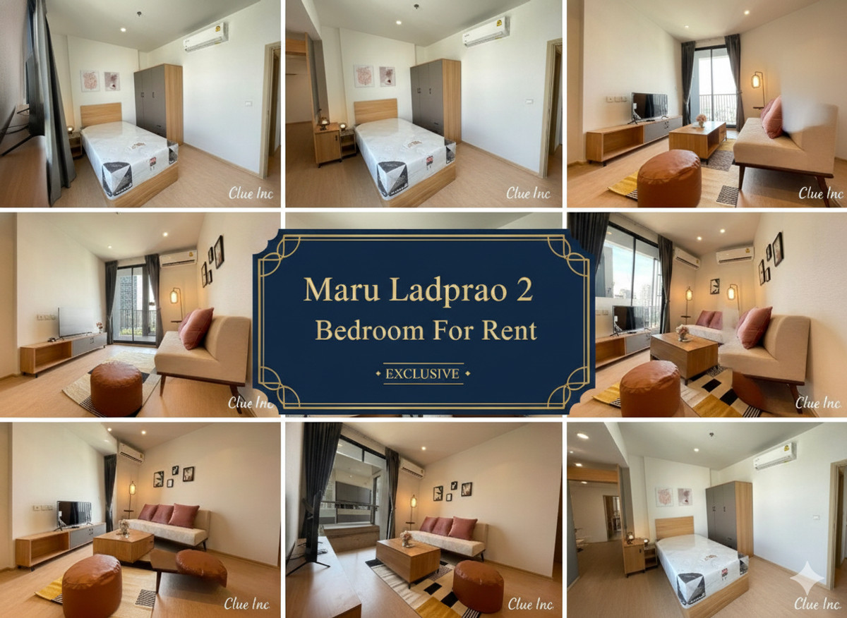 ให้เช่าคอนโดลาดพร้าว เซ็นทรัลลาดพร้าว : ✨ทาสแมว น้องหมา จัดเลย! ให้เช่า 2 นอน แต่งสวย มารุ ลาดพร้าว 15 ใกล้ MRT ลาดพร้าว✨