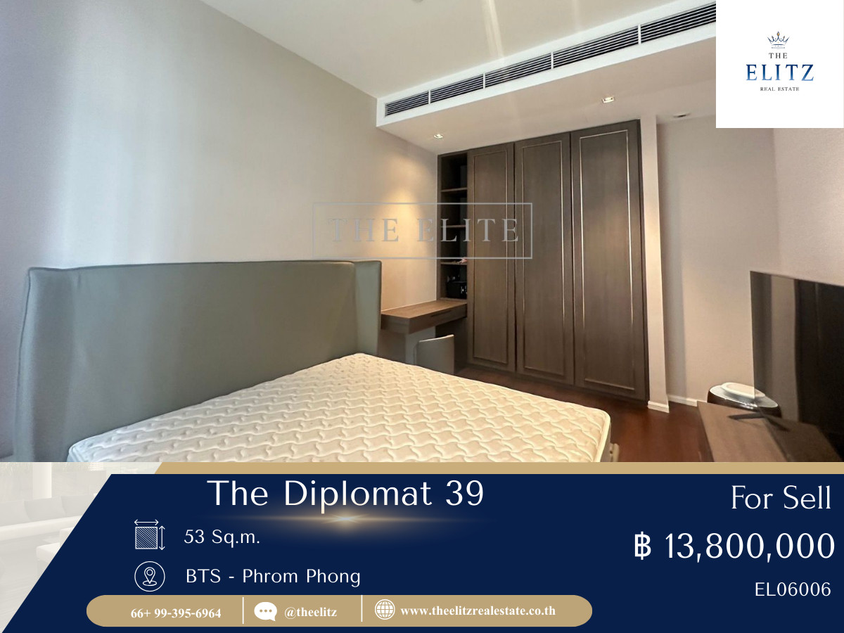 For SaleCondoSukhumvit, Asoke, Thonglor : ✨ Timeless luxury, The Diplomat 39, the most beautiful Super Luxury Condo in Phrom Phong ❤️