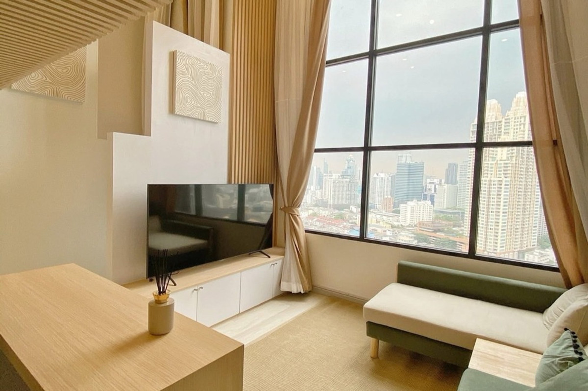 For SaleCondoSathorn, Narathiwat : 🔥 For Sale !! city view, high floor 27++, Muji style !! 🔥 Code C20251200066..........KnightsBridge Prime Sathorn, 1 bedroom, 1 bathroom, furnished, Special Deal!!📣📣