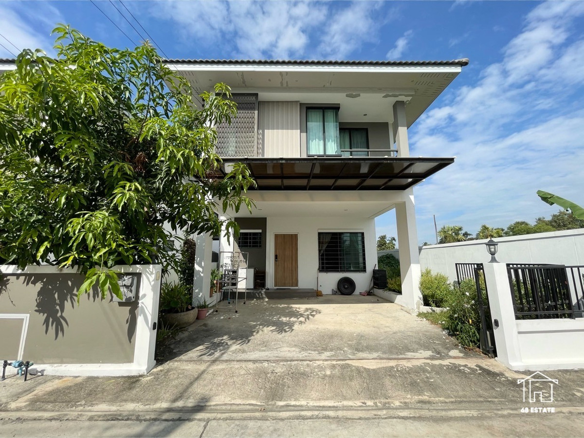 For SaleHousePathum Thani,Rangsit, Thammasat : 2.xx million selling at a loss!! Single house, corner plot **Phattharida Avenue Pathum Thani 2 **Sam Khok Pathum Thani