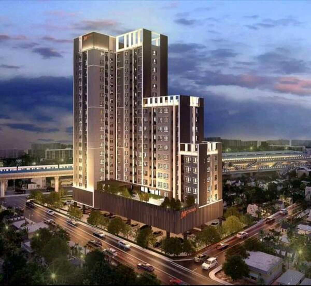 For SaleCondoNawamin, Ramindra : Condo for sale, JW Station at Ramintra, size 33.43 sq m., 20th floor. 1 bedroom, 1 bathroom Decorated and ready to move in with a shady atmosphere. Located close to the Pink Line MRT station.