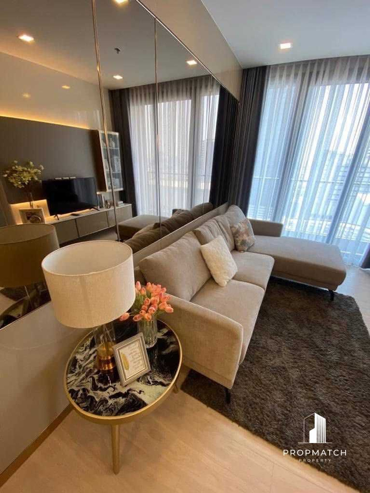 ให้เช่าคอนโดพระราม 9 เพชรบุรีตัดใหม่ RCA : ✨Flash Deal ✨One9Five Asoke - Rama 9 (2Bed 2Bath 58SQM.) พร้อมอยู่ ! เพียง 45,000 บาทต่อเดือน Tel.0981315848 @propmatch