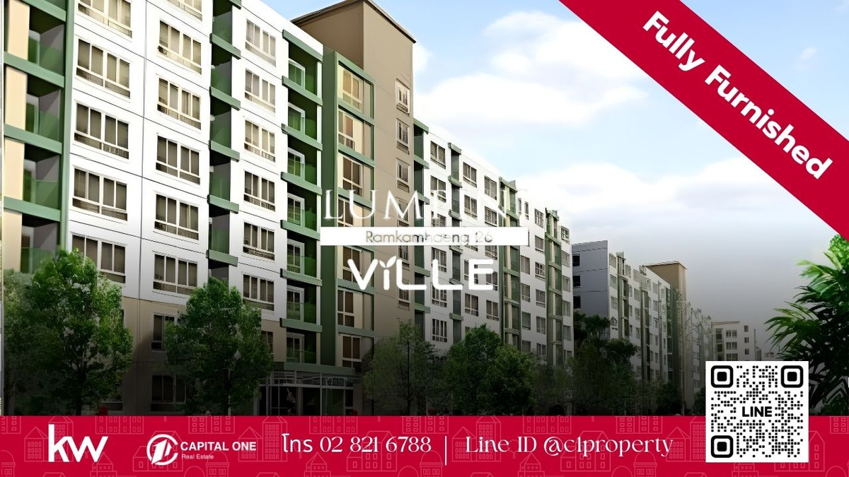 For RentCondoKasetsart, Ratchayothin : 🏙 For rent — Lumpini Ville Ramkhamhaeng 26