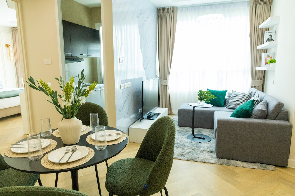 ขายคอนโดลาดพร้าว101 แฮปปี้แลนด์ : Happy Condo Ladprao 101 ใกล้ MRT สายสีเหลือง  ตึก H ตึกใหม่สุด ชั้น5 ขนาด 42 ตร.ม.