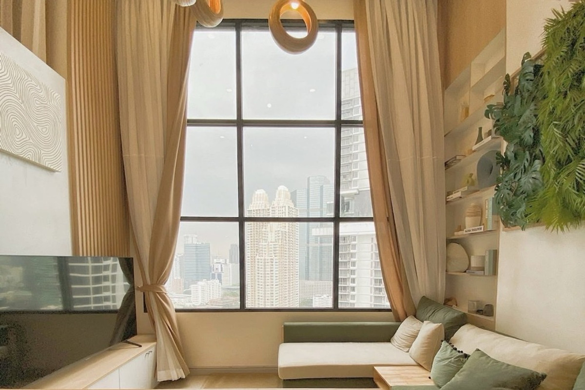 For SaleCondoSathorn, Narathiwat : 🔥 For Sale !! city view, high floor 27++, Muji style !! 🔥 Code C20251200066..........KnightsBridge Prime Sathorn, 1 bedroom, 1 bathroom, furnished, Special Deal!!📣📣