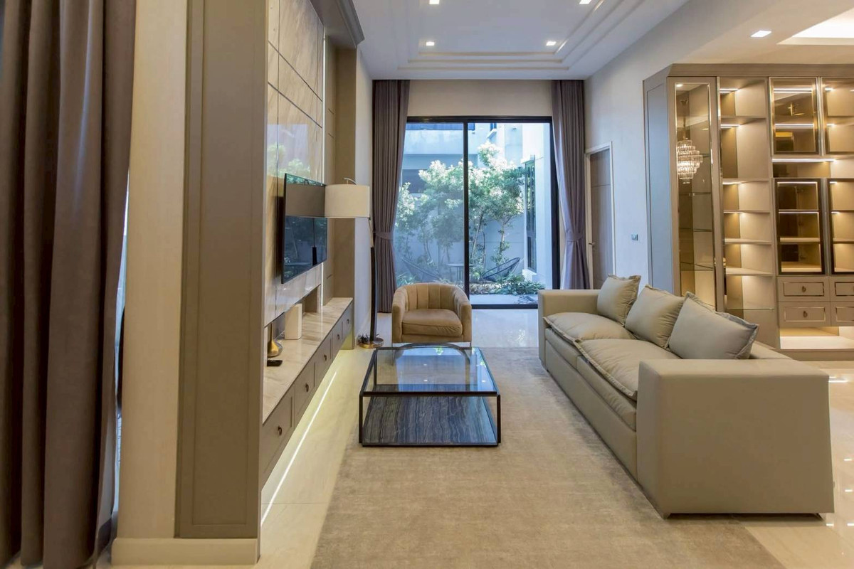 For RentHouseKaset Nawamin,Ladplakao : Artale Ekkamai–Ramintra Fully Furnished 3-Storey Detached Home in Prime City Location Please call: 062-496-6454