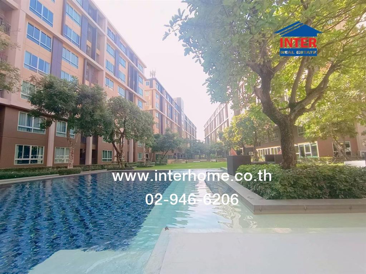 For SaleCondoPathum Thani,Rangsit, Thammasat : Condominium 30.07 sq m. D Condo Campus Resort Rangsit, near Thammasat University, Rangsit, Phahon Yothin Road, Khlong Luang Road, Khlong Luang, Pathum Thani.