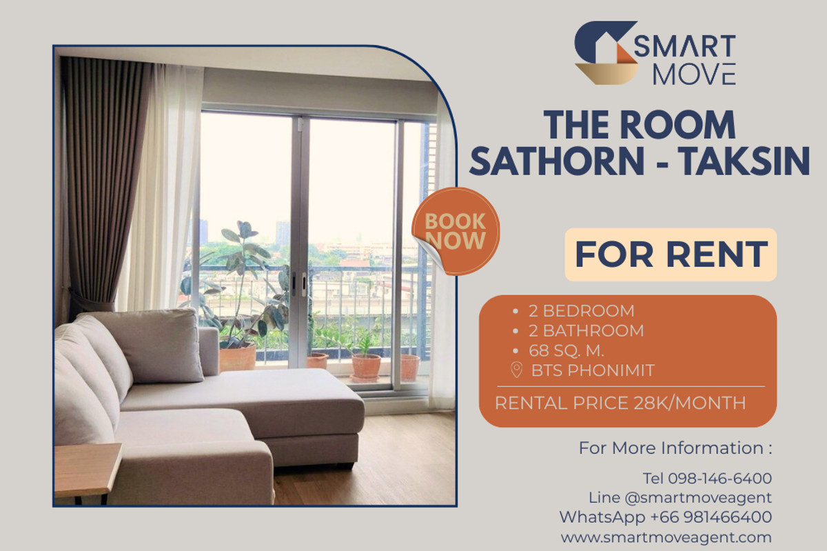 ให้เช่าคอนโดท่าพระ ตลาดพลู วุฒากาศ : 🔥 สำหรับเช่า !! ห้องครัว/ห้องน้ำเพิ่งรีโนเวทใหม่, ห้องไซส์ใหญ่ !! 🔥 Code C20251200067.........The Room Sathorn - Taksin, 2 ห้องนอน, 2 ห้องน้ำ, แต่งครบ, พร้อมเข้าอยู่📣📣