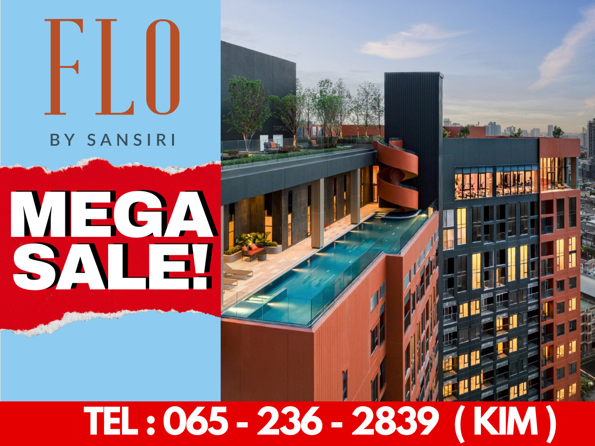 For RentCondoWongwianyai, Charoennakor : 𝗙𝗟𝗢 by Sansiri 1 Bedroom starting from 2.89 MB* Prime unit, ready to move in 📱 065-236-2839