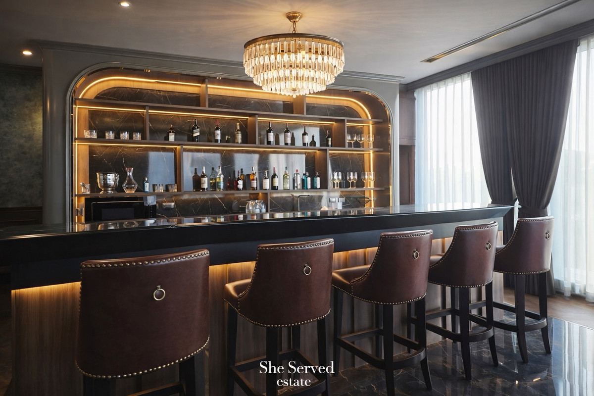 ให้เช่าบ้านลาดกระบัง สุวรรณภูมิ : 🔹Baan Klang Muang The Edition Bangna🔹 3-storey detached house with private elevator • Land size: 70 sq.wah •  500 sq.m.