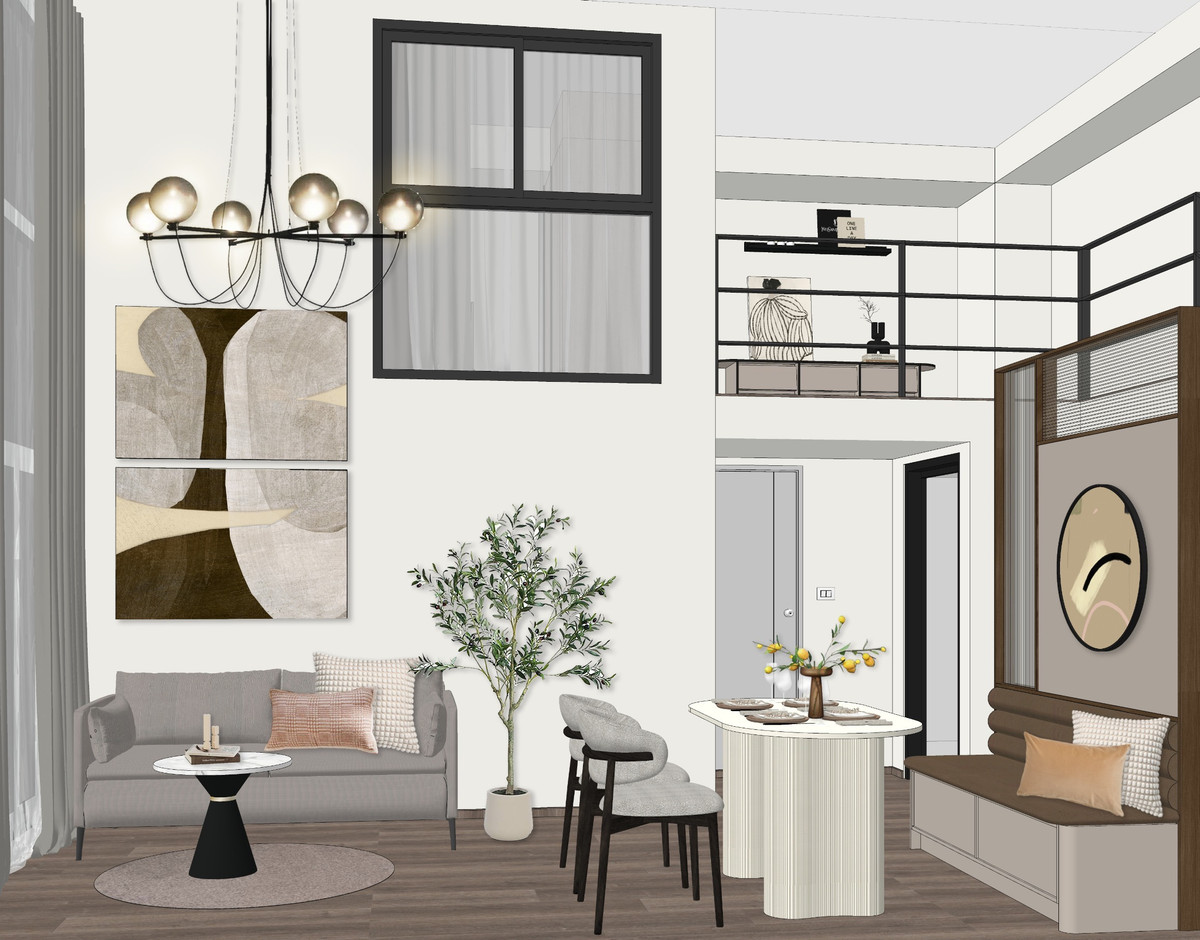 คอนโดเสรีไทย-นิด้า :  New duplex 2 bedrooms  for rent and sales โครงการ Ideo รามคำแหง-ลำสาลี สเตชั่น 