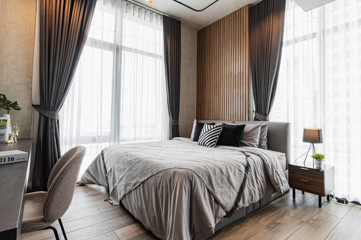 ขายคอนโดสุขุมวิท อโศก ทองหล่อ : ขาย เดอะ ลอฟท์ อโศก ห้องสวยมาก ตกแต่งแบบโมเดิร์นลัคชู โทนคูลๆ ชั้นสูง วิวสวย ราคาดีมาก