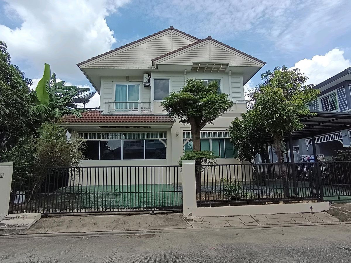 For RentHouseSamut Prakan,Samrong : For rent, 61 sq m, 4 bedrooms, 3 bathrooms, 2-story detached house, Chollada Suvarnabhumi.
