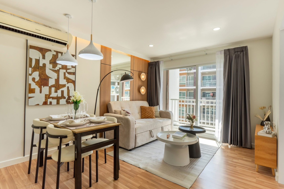 ขายคอนโดเลียบทางด่วนรามอินทรา : 𝟐 ห้องนอน ✨ รามอินทรา MRT วัชรพล สวย ครบ พร้อมเข้าอยู่ 