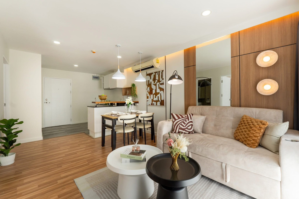 ขายคอนโดเลียบทางด่วนรามอินทรา : 𝟐 ห้องนอน ✨ รามอินทรา MRT วัชรพล สวย ครบ พร้อมเข้าอยู่ 