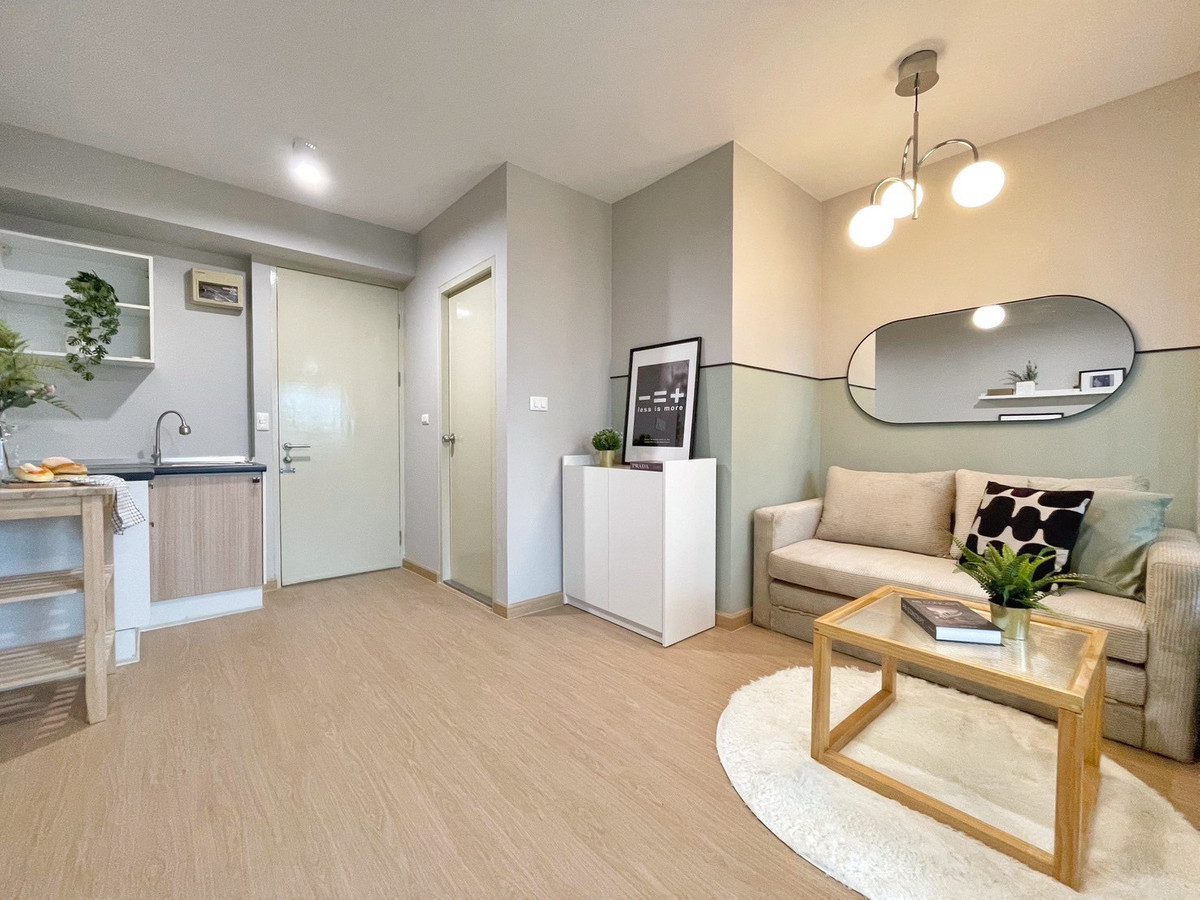 For SaleCondoLadkrabang, Suwannaphum Airport : K-6686 Beautiful room, newly decorated, near Suvarnabhumi Airport, Iris Avenue, Lat Krabang, ready to move in.