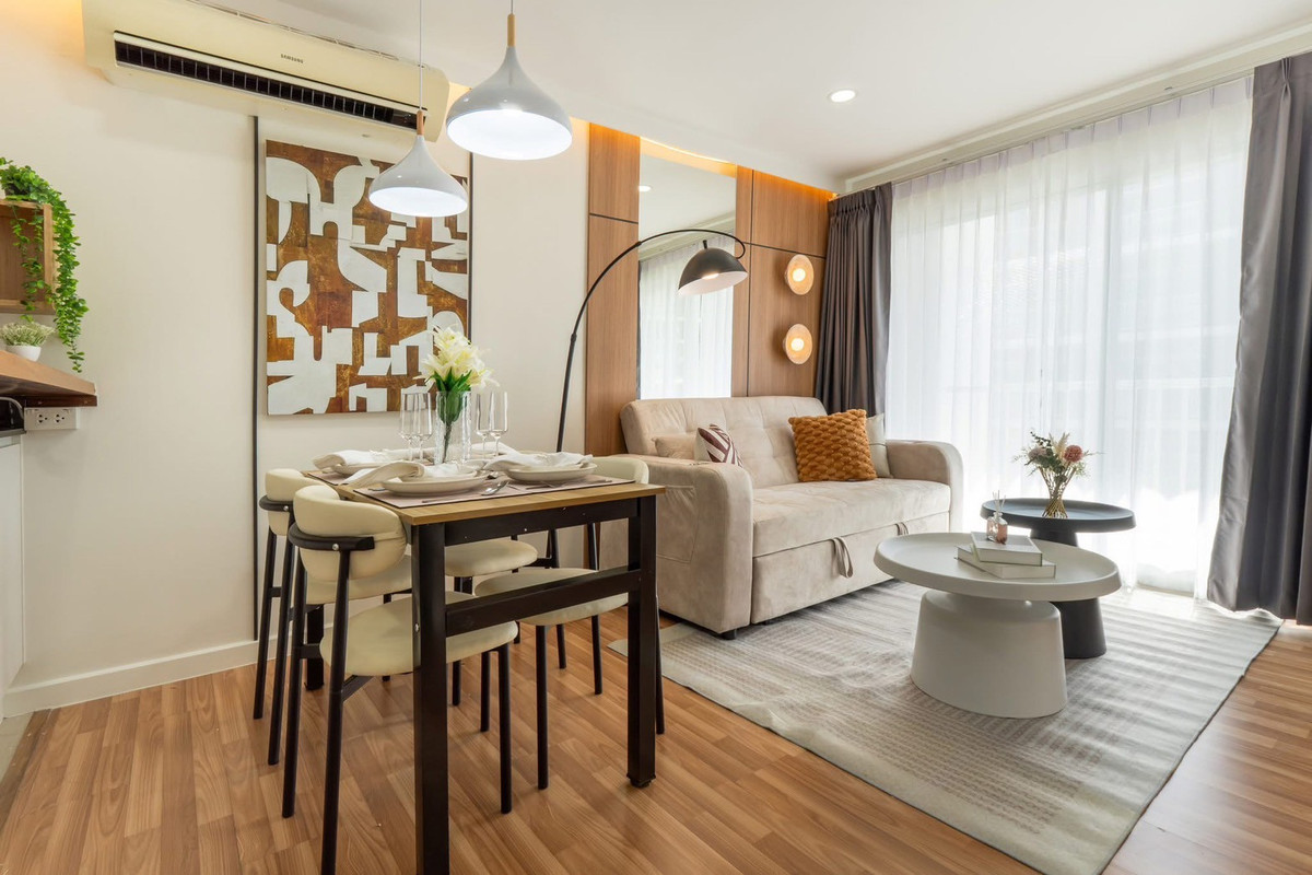 ขายคอนโดเลียบทางด่วนรามอินทรา : 𝟐 ห้องนอน ✨ รามอินทรา MRT วัชรพล สวย ครบ พร้อมเข้าอยู่ 