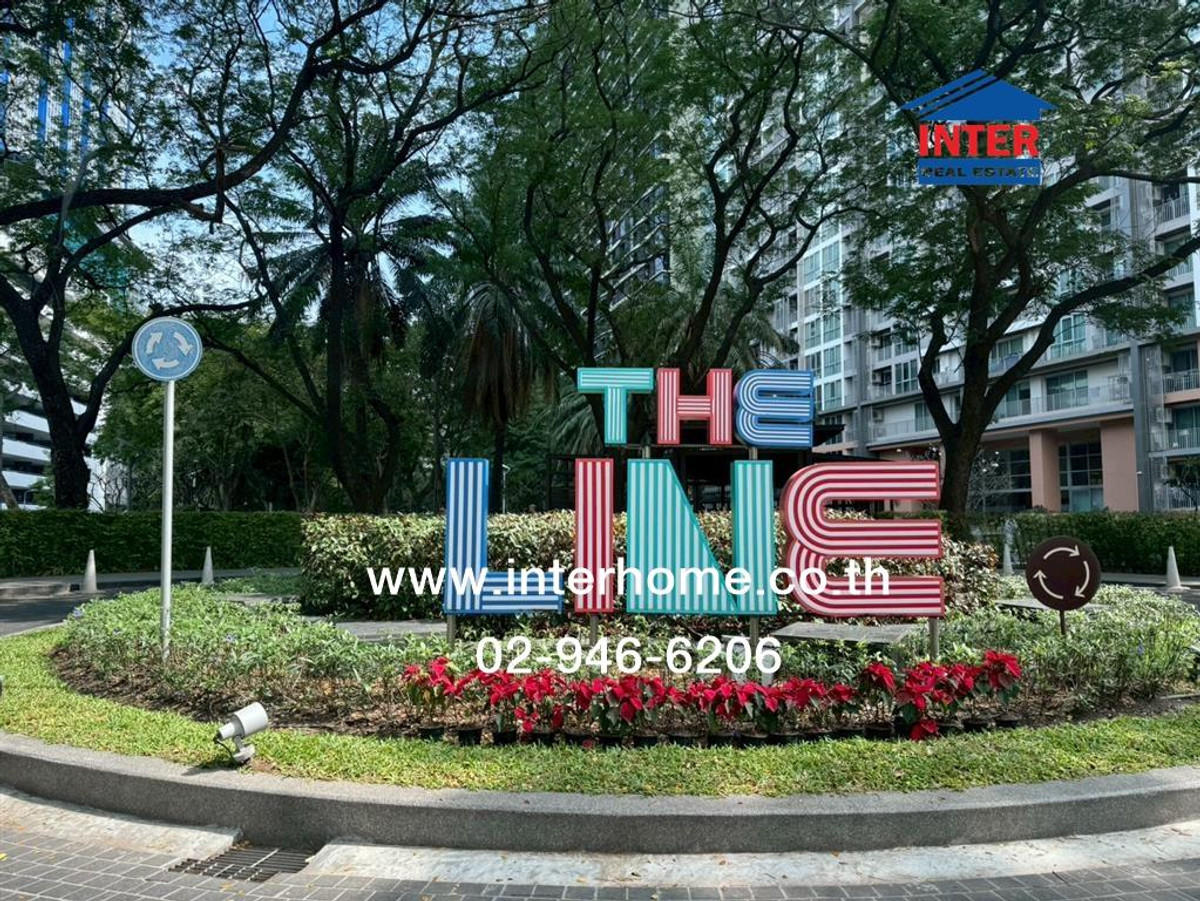 For SaleCondoLadprao, Central Ladprao : Condominium 37.57 sq m. The Line Phahon Yothin Park, near MRT Phahon Yothin, Phahon Yothin Road, Ratchadaphisek Road, Chatuchak District, Bangkok.