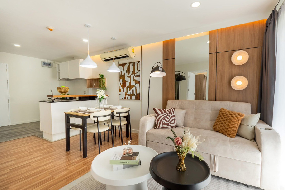 ขายคอนโดเลียบทางด่วนรามอินทรา : 𝟐 ห้องนอน ✨ รามอินทรา MRT วัชรพล สวย ครบ พร้อมเข้าอยู่ 