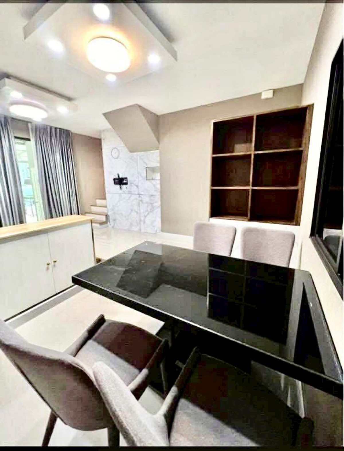 For SaleTownhomePattanakan, Srinakarin : 2-story townhome for sale, Pleno Village, Rama 9 - Krungthep Kreetha, Phase 1, next to Kanchanaphisek Ring Road, area 27.3 square meters, 3 bedrooms, Soi Kanchanaphisek 25, Intersection 1, Saphan Sung Subdistrict, Saphan Sung District, Bangkok